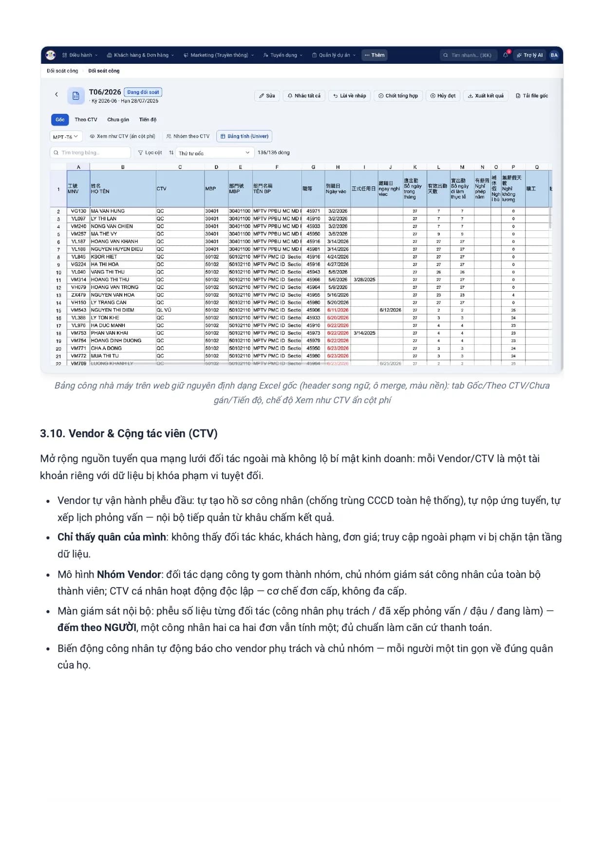 Giới thiệu chi tiết phần mềm VIVA AI HCM — trang 17/34